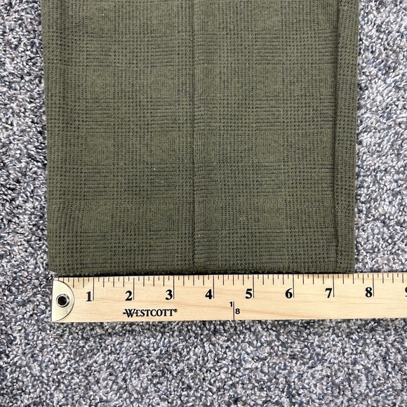 NEW Madewell Knit Huston Button-Front Pants Womens Medium Olive Green Glen Plaid - Picture 10 of 11